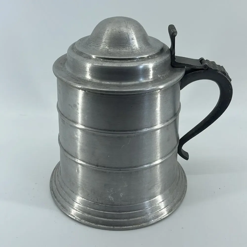 Vintage Seymour Mann mid-Century Modern Pewtertone ice bucket mug stein